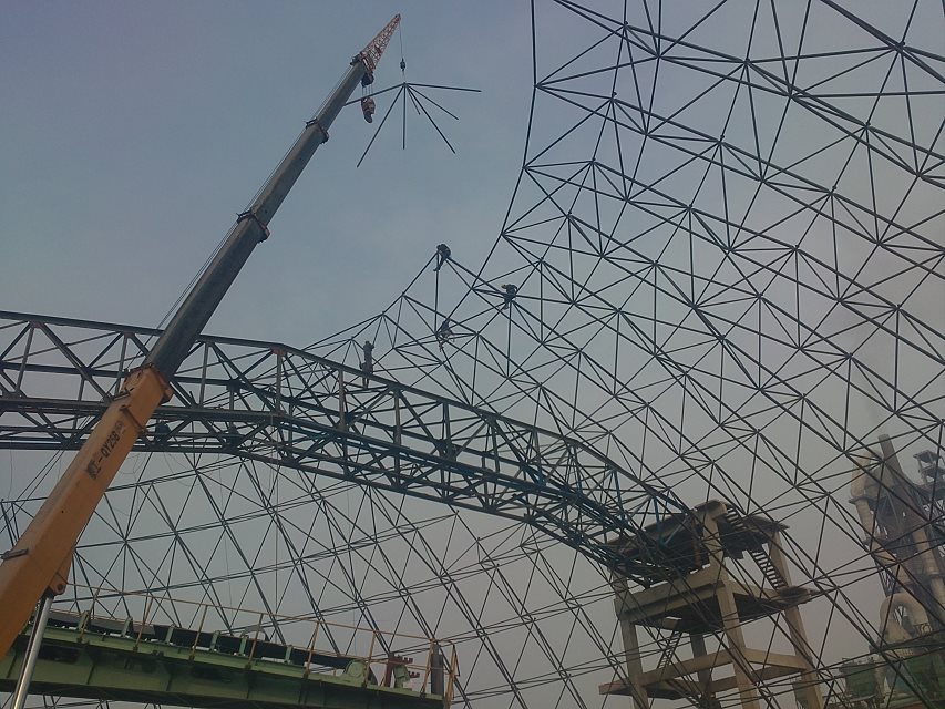 和龙网架施工